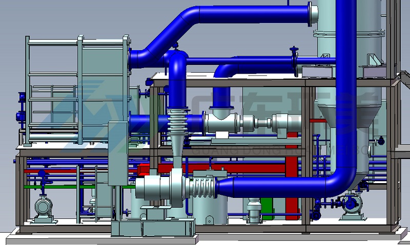 撬裝式磁懸浮MVR蒸發(fā)器 撬裝式磁懸浮MVR蒸發(fā)器